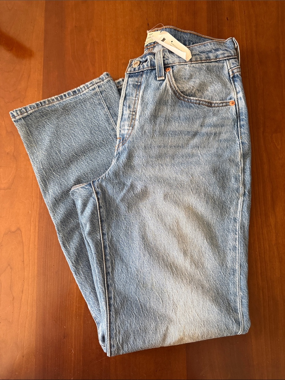 Levi's 501 Curve Blue Straight Leg Jeans